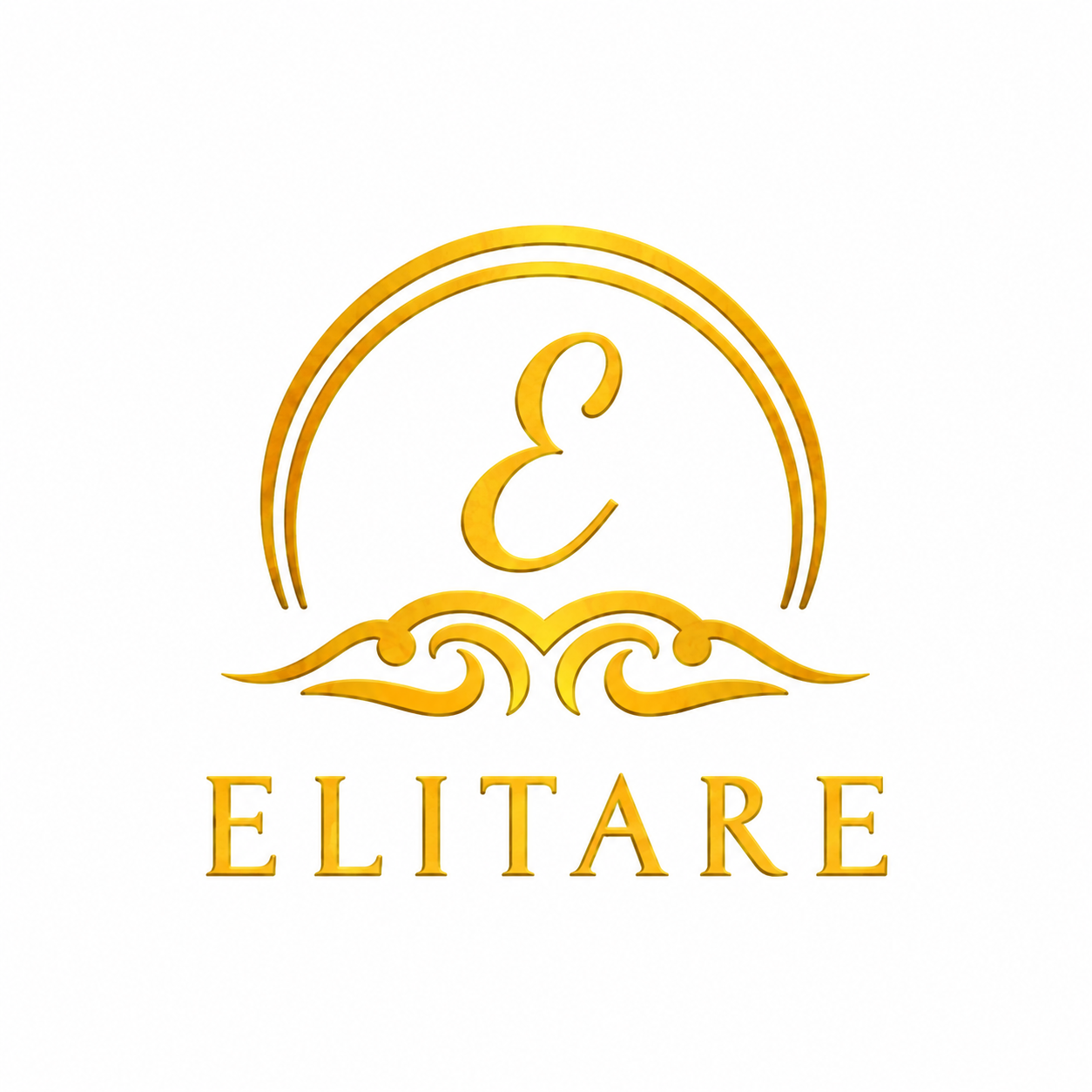 Golden Elitare Monogram Emblem